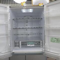 J075 ☆6ヶ月保証☆6D冷蔵庫☆HITACHI R-F570EM(XS) 2017年製 の通販は 