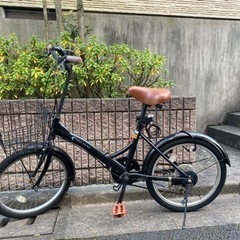 【ネット決済】折りたたみ自転車/20インチ/説明書有/鍵付