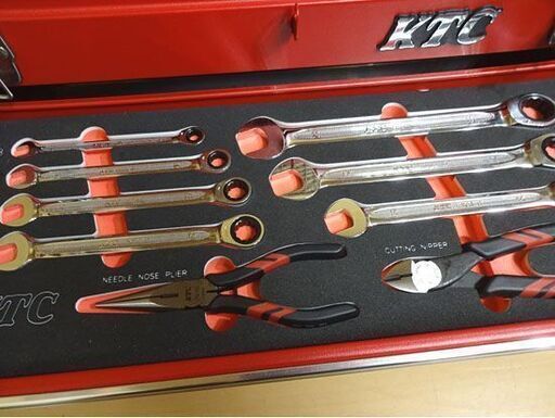 美品 KTC 整備工具セット LSK341X 41点セット チェストカラーレッド ハンドツール 札幌市 白石区 東札幌