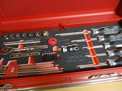 美品 KTC 整備工具セット LSK341X 41点セット チェストカラーレッド ハンドツール 札幌市 白石区 東札幌