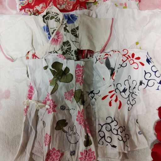 8着50-80夏用浴衣長着ロンパース女の子ハンドメイド