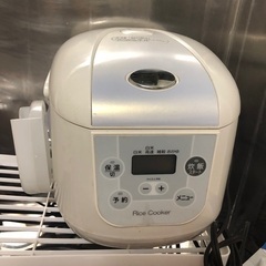 【ネット決済・配送可】中古炊飯器　白　調理家電