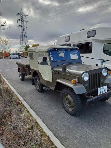 車検付き三菱ジープj54トレーラー車検が1年付
