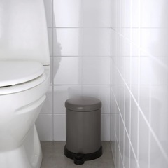 IKEA TOFTAN ペダル式 ゴミ箱 バスルーム用 グレー − 東京都