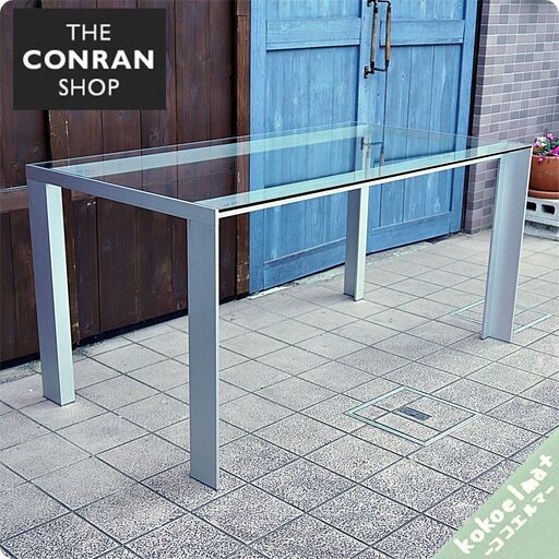 THE CONRAN SHOP(コンランショップ)/STUA(スチュア)のJesus Gascaデザイン DENEB ダイニングテーブルです♪アルミ+ガラスのモダンでスタイリッシュなデザイン。CA247