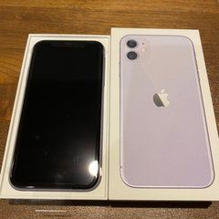 【新品未使用】iPhone １１64G パープル　　SIM…