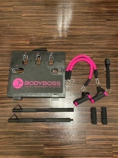 織り柄チェック BODYBOSS 2.0 ボディボス ピンク 美USED bodyboss 