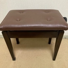 【急募/締切1/27(木)迄】ピアノ椅子 ブラウン 高さ調節可能