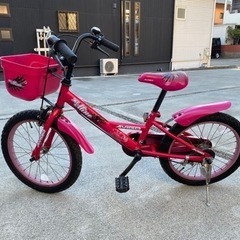 【ネット決済】子供用 18インチ 自転車 ピンク