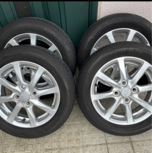 再)超美品‼️アルミ付サマータイヤ155/65R14ダイハツ純正 売れ筋 