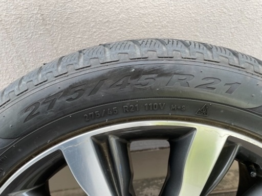希少品　レンジローバースポーツ　Range Rover  landrover  純正ホイール　タイヤ　スタッドレスタイヤ　21インチ　PIRELLI SCORPION 275/45/R21