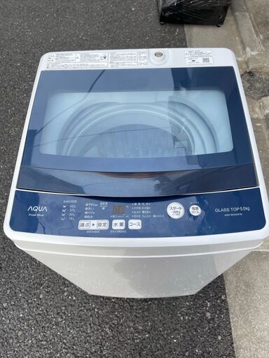 ★無料で配送及び設置いたします★アクア　洗濯機　AQW-BK50G 5キロ　2019年製★AQA-1A