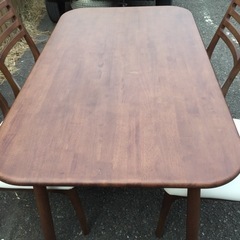 ★高級 シギヤマ家具★ダイニングセット ダイニングテーブル 5点セット 4人掛け 135㎝幅 合成皮革 TE-WT-001 R040125