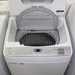 ★特別価格 乾燥機能付き 美品！ ★SHARP シャープ タテ型洗濯乾燥機 (ES-TX5C-S) 5.5㎏ 19年製★大田区、品川区 配送・設置無料★店頭取引歓迎