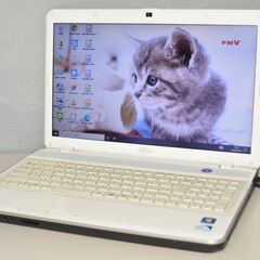 中古ノートパソコン Windows10+office 富士通 AH42/G Pentium/HDD500GB