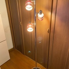 ニトリ フロアランプ ウッドリング 間接照明 3灯(0112c)