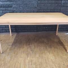 12193【美品】ダイニングテーブル・幅150cm・天然木ナチュラル