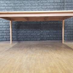 12193【美品】ダイニングテーブル・幅150cm・天然木ナチュラル