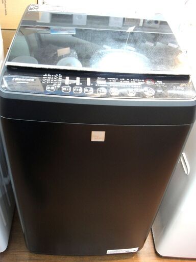Hisense ハイセンス 5.5kg 洗濯機 HW-G55E5KK 2017年製 人気のつや消しブラックカラー 143
