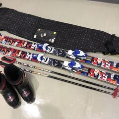 小学生 スキー板 ストック 靴 セット Kazama 126cm