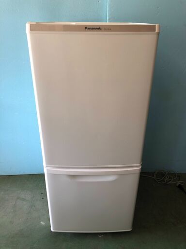 Panasonic 138L カテキン抗菌・脱臭フィルター LED照明 耐熱テーブル冷蔵庫 NR-B146W-W 2014年製