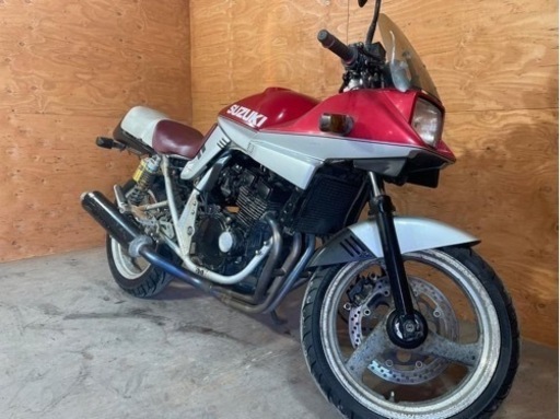 ☆お支払総額19.8万円☆ スズキ GSX250S KATANA  手直しベース GJ76A BEETチタンマフラー！ バックステップ！ 実走行2万キロ代！ 関東圏内即日配送可能です！ ☆お支払総額19.8万円☆ スズキ GSX250S KATANA 手直しベース GJ76A