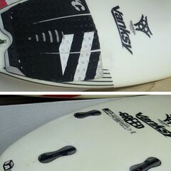 サーフボード GREED VANKSY バンクシシェイプ 長さ(約) 175.3cm 5\'9 幅(約) 47.94cm 18 7/8 厚み5.87cm 2 5/16 【モノ市場半田店】