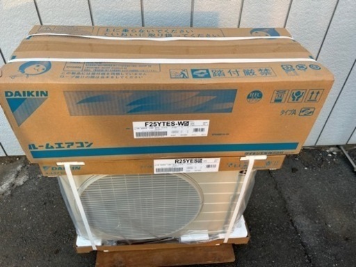 新品未開封■ダイキン ルームエアコン 2.5kw 8畳用 2021年モデル S25YTES-W■DAIKIN 家庭用 単相100V 新冷媒R32