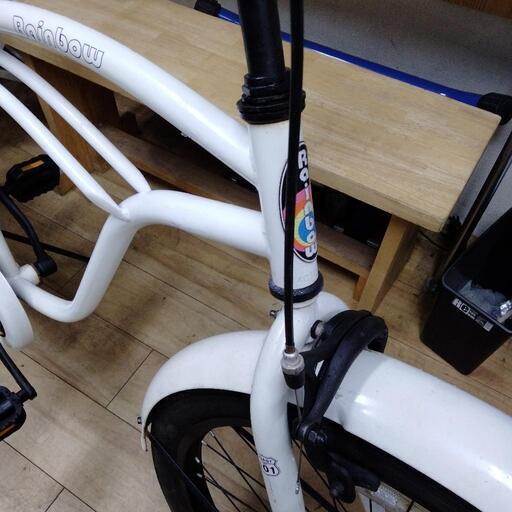 売り切れ中古❱ レインボー ビーチクルーザー 白 藤沢元気回復デジタル