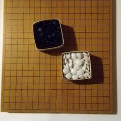 昭和の囲碁盤と碁石