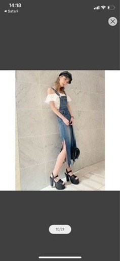 63.GYDA SIDE SLIT サロペット