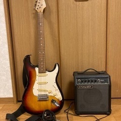 エレキギターとアンプ  (石川県内のみ、直接手渡し)