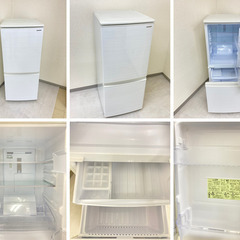 【!!地域限定送料無料!!】中古家電2点セット SHARP冷蔵庫137L+YAMADA洗濯機5kg