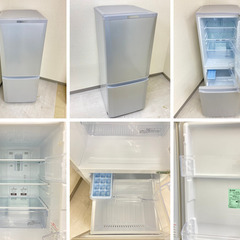 【地域限定送料無料】中古家電2点セット MITSUBISHI冷蔵庫146L+YAMAZENオーブンレンジ