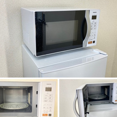 【地域限定送料無料】中古家電2点セット MITSUBISHI冷蔵庫146L+YAMAZENオーブンレンジ