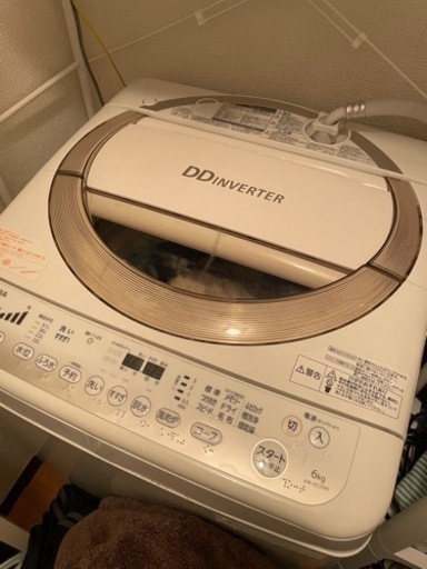 東芝 6.0kg 全自動洗濯機　グランホワイトTOSHIBA AW-6D2-W