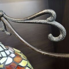 ステンドグラス　3灯オウムテーブルランプ【愛品倶楽部柏店】