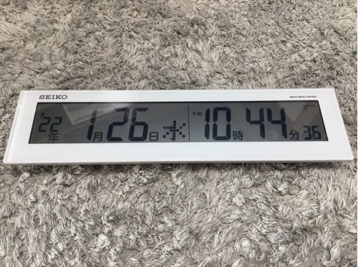 【リサイクルサービス八光　田上店】SEIKO　セイコー　掛け時計　液晶表示付き　西暦和暦表示切り替えデジタル電波　SQ779W