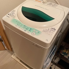 TOSHIBA 洗濯機　5kg お譲りします