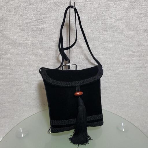 YVES SAINT LAURENT イヴサンローラン ベロア ショルダーバッグ
