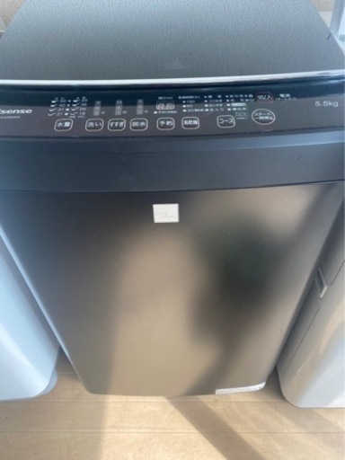 大人気⭐️Hisense洗濯機5.5キロ‼️2018年製(HW-G55E5KK)‼️マットブラック‼️現物見れます‼️
