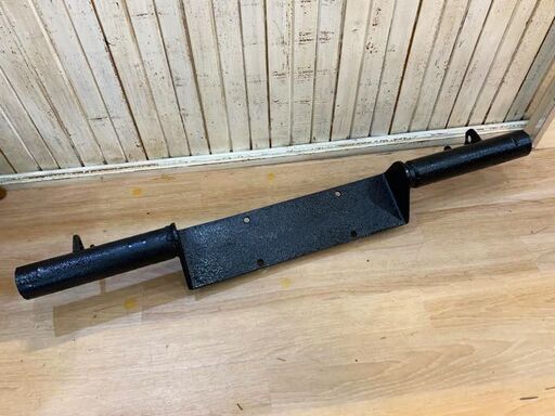 ★中古パーツ ジムニー取り付け品 ウィンチ用バンパー ブラック 全長約85cm 部品 ★