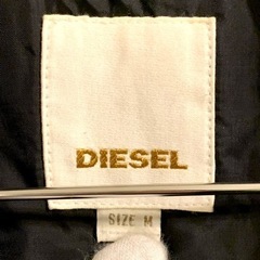 DIESEL ディーゼル ライダース リブニット ハイネック ブラック Mサイズ