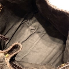 MIU MIU ミュウミュウ 型押し クロコ 2wayバッグ ブラウン 茶 金