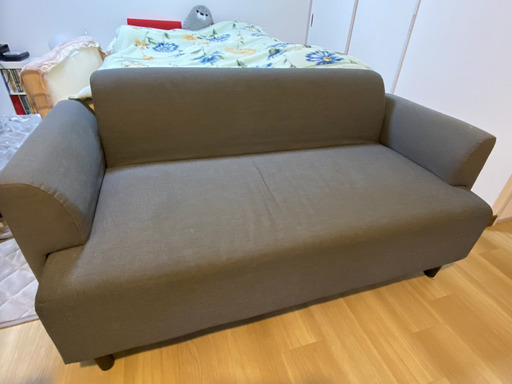 【IKEA】2人掛けソファ　グレー
