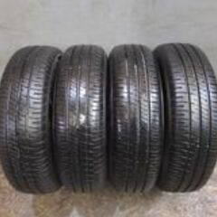 DUNLOP ENASEVE EC204 165/70R14 バリ溝 20年製夏タイヤ ROZEST 14インチ 5.5J4HPCD100+38 ヴィッツ パッソ等　(VTM505)クレジットカード QRコード決済可能