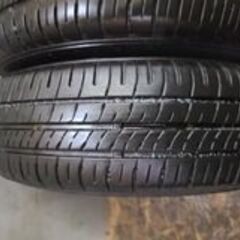 DUNLOP ENASEVE EC204 165/70R14 バリ溝 20年製夏タイヤ ROZEST 14インチ 5.5J4HPCD100+38 ヴィッツ パッソ等　(VTM505)クレジットカード QRコード決済可能