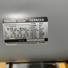 HITACHI 日立産機システム TFO-K 4POLE 0.75kw 三相モートル　