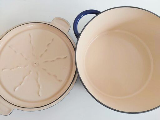 【美品】ポールボキューズNOMARココットラウンド24㎝青