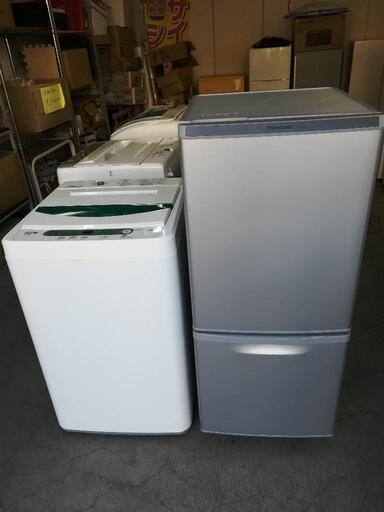 セット51⭐配送と設置は無料サービス⭐パナソニック冷蔵庫137L＋ヤマダオリジナル洗濯機4.5kg
